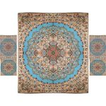 Persian Bedspread Set – Oriental Style Double Size with Termeh Fabric – Nina