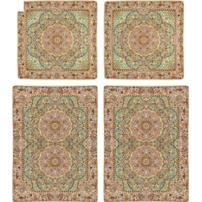 Persian Bedspread Set – Oriental Style Double Size with Termeh Fabric – Noyan