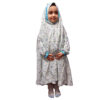 Islamic White Namaz Chador For Kids