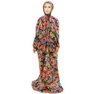 Islamic Women Namaz Chador Flower Design