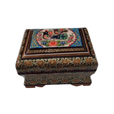 Handcrafted Wooden Jewelry Box with Persian Khatam Design – Hasti