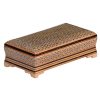 Handcrafted Wooden Jewelry Box with Persian Khatam Design - Lux