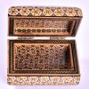 Handcrafted Wooden Jewelry Box with Persian Khatam Design - Majlesi
