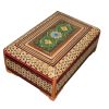 Handcrafted Wooden Jewelry Box with Persian Khatam Design - Shokran