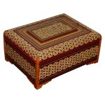 Handcrafted Wooden Jewelry Box with Persian Khatam Design - Ahoura II