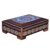 Handcrafted Wooden Jewelry Box with Persian Khatam Design - Ayda