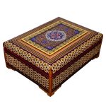 Handcrafted Wooden Jewelry Box with Persian Khatam Design – Brilliant II
