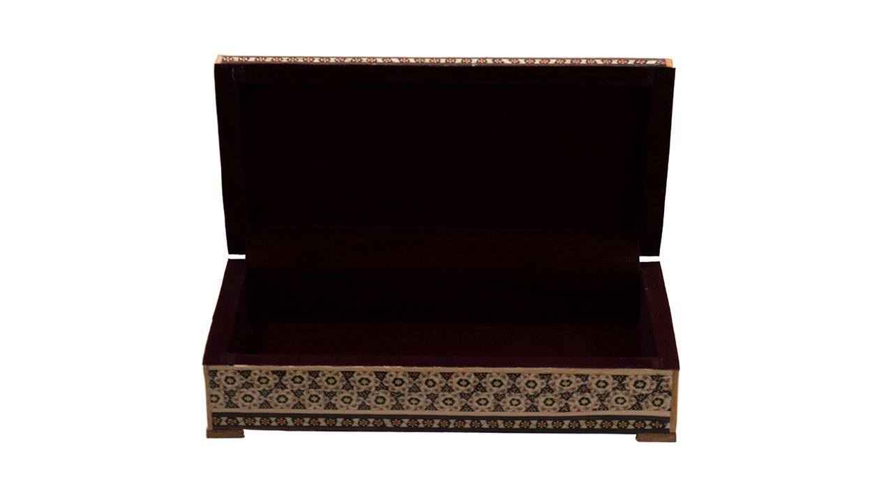 Handcrafted Wooden Jewelry Box with Persian Khatam Design – Rasta
