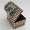 Handcrafted Wooden Jewelry Box with Persian Khatam Design - Tavoos