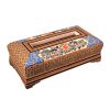 Handcrafted Persian Wooden Tissue Box Cover – Khatamkari Alma