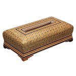 Handcrafted Persian Wooden Tissue Box Cover – Khatamkari Arad