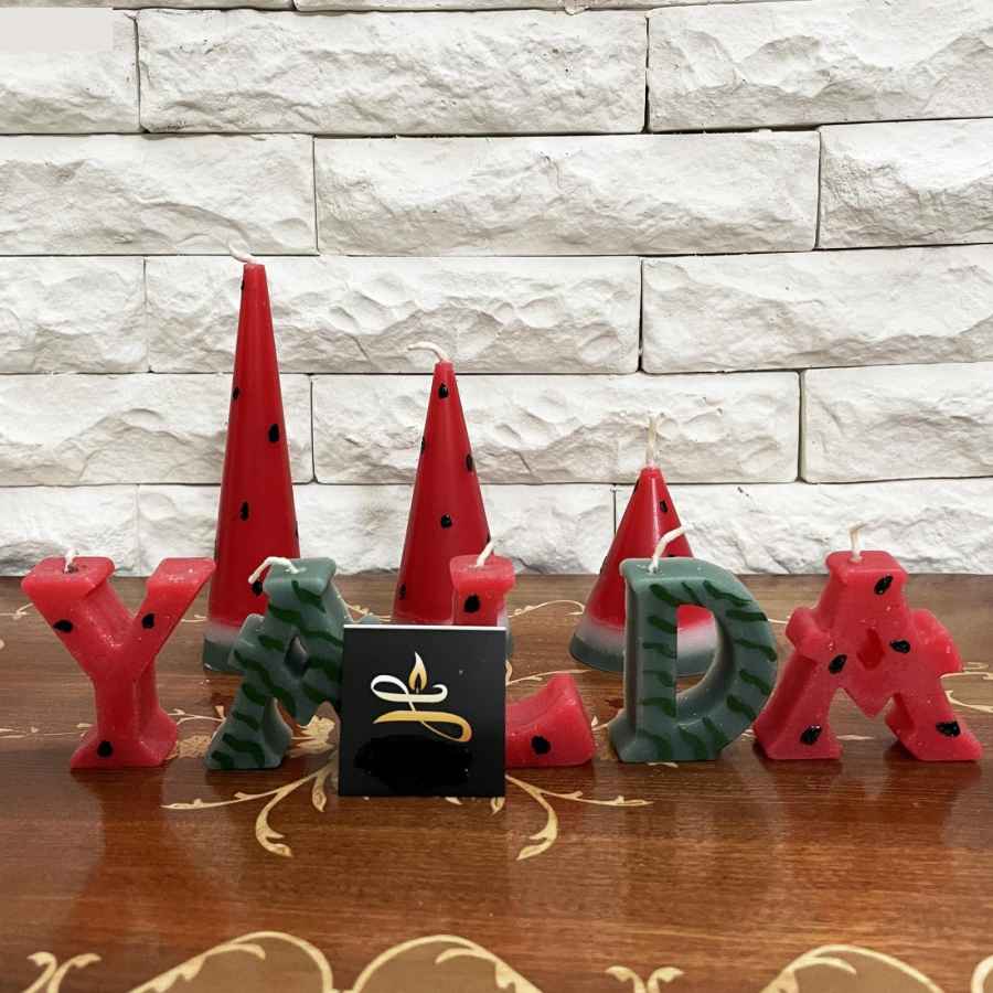 Red Candle – Vibrant Accent, Suitable for Yalda Night (8x)