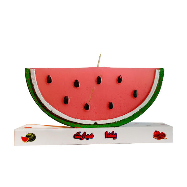 Persian Candle for Yalda Night - Watermelon Design