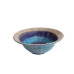 Handmade Decorative Blue Pottery Bowl Model Kimia