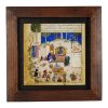 Decorative Persian Framed Tile - Shahnameh Inspired Pattern: Shahan