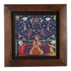 Decorative Persian Framed Tile - Shahnameh Inspired Pattern: Shirani