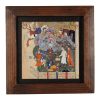 Decorative Persian Framed Tile - Shahnameh Inspired Pattern: Tanin