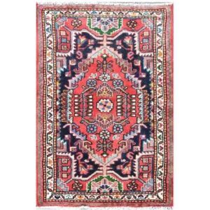 Persian Hand Knotted 1 Meter Hamadan Wool Carpet