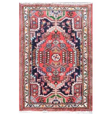 Persian Carpet Intricately Hand-Knotted Medallion Wool Garden