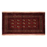 Persian Carpet Intricately Hand-Knotted Tribal Wool Dark Red