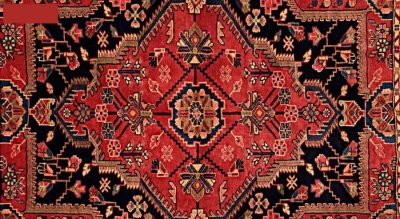 Persian Carpet Intricately Hand-Knotted Medallion Wool Nice