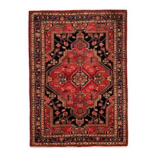 Persian Hand Knotted 2 Meter Hamadan Black Carpet