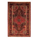 Persian Carpet Intricately Hand-Knotted Tribal Wool Bisheh