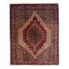 Persian Carpet Intricately Hand-Knotted Medallion Wool Dark