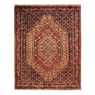 Persian Carpet Intricately Hand-Knotted Medallion Wool Cream