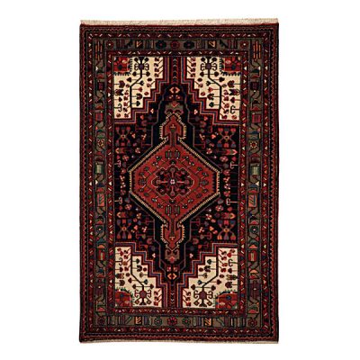Persian Carpet Intricately Hand-Knotted Medallion Wool Arami