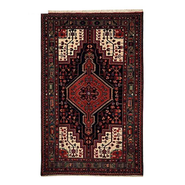 Persian Carpet Intricately Hand-Knotted Medallion Wool Arami