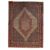 Persian Carpet Intricately Hand-Knotted Medallion Wool Cream