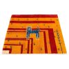 Persian Gabbeh Wool Rug Handwoven with Animal Motifs Cat