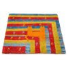 Persian Gabbeh Wool Rug Handwoven with Animal Motifs Cat I