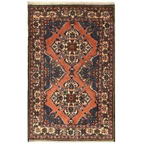 Persian Wool Carpet Hand-Knotted with Medallion design Model Kimiya