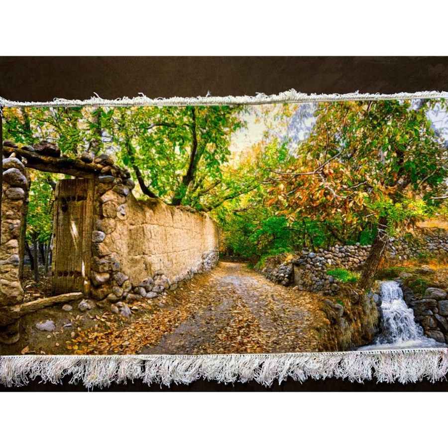 Hand-Knotted Persian Pictorial Rug from Tabriz Depicting Garden