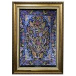 Hand-Knotted Persian Wall Hanging Rug from Tabriz Depicting Tree