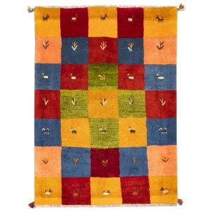 Persian Handwoven Wool Gabbeh Rug Model Behdad
