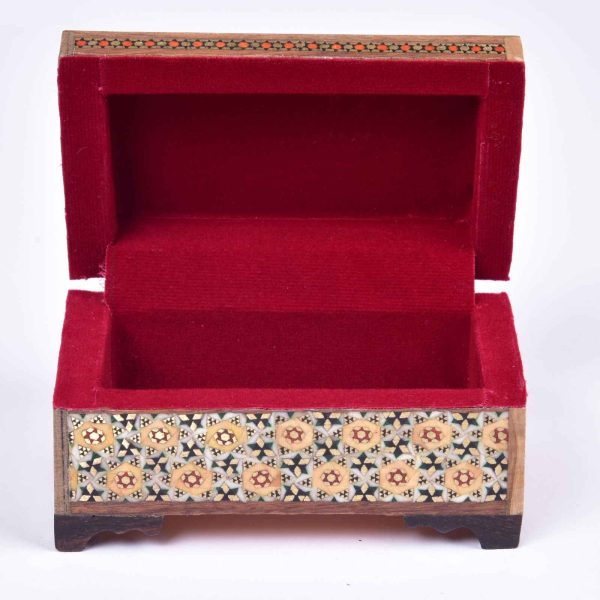 Persian Khatamkari Wooden Coin Box Model Shabnam