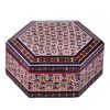 Handcrafted Wooden Jewelry Box with Persian Khatam Design - Silva