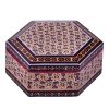 Handcrafted Wooden Jewelry Box with Persian Khatam Design - Silva