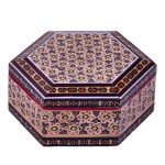 Handcrafted Wooden Jewelry Box with Persian Khatam Design - Silva