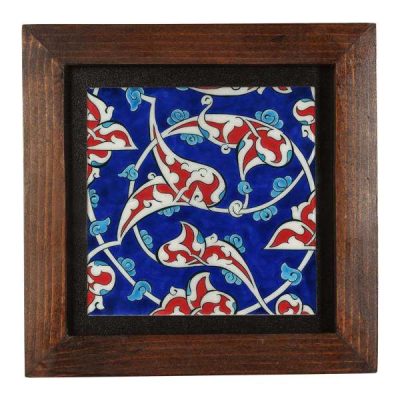 Decorative Persian Framed Ceramic Tile – Sima