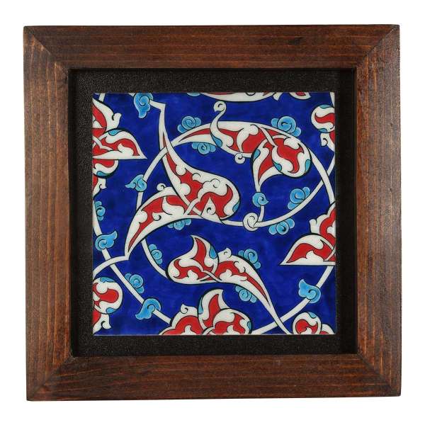 Decorative Persian Framed Ceramic Tile - Sima
