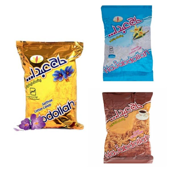 Pashmak - Persian Cotton Candy Floss with Saffron, Vanilla & Cocoa Flavors (6x)