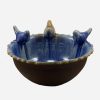 Handmade Decorative Pottery Bowl Model Tree Birds
