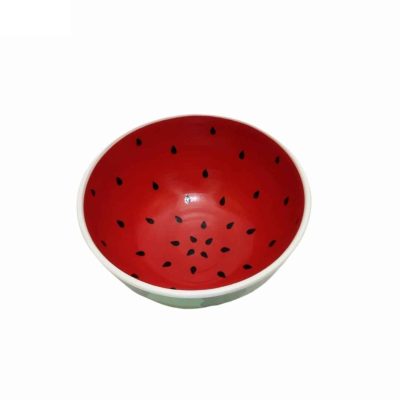 Handmade Decorative Pottery Bowl Model Watermelon