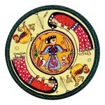 Decorative Pottery Plate Hand-Painted Rajasthani X