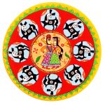 Decorative Pottery Plate Hand-Painted Rajasthani II