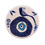 Decorative Pottery Plate Hand-Painted Nazar Bird II